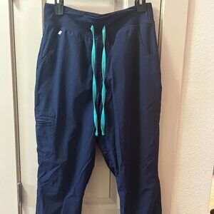 Figs Navy FREEx™ Lined Zamora™ High Waisted Jogger Scrub Pants